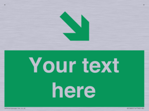 Custom Safe condition: Green Down right arrow